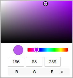 custom color dialog box