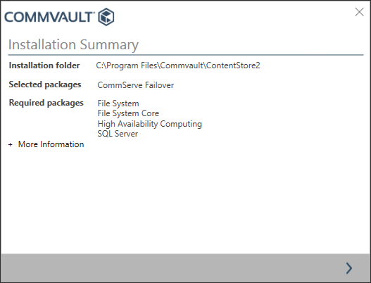 embd_Installing the Standby CommServe Host procedure (1)