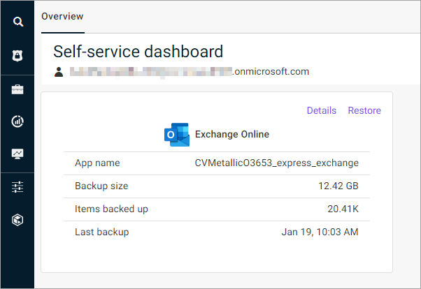 Exchange Online Self-Service Dashboard