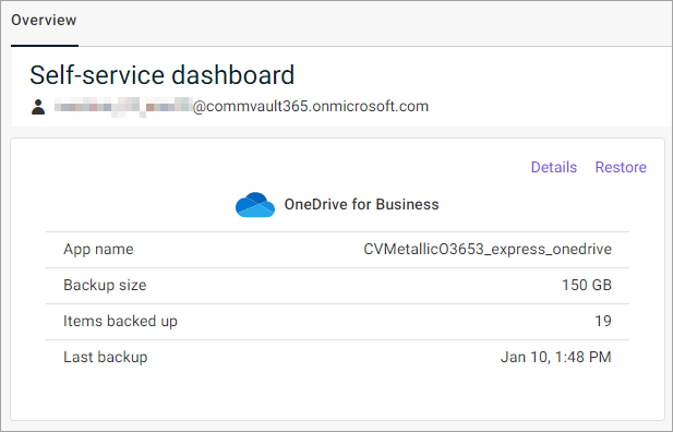 OneDrive for Business Self-Service Dashboard