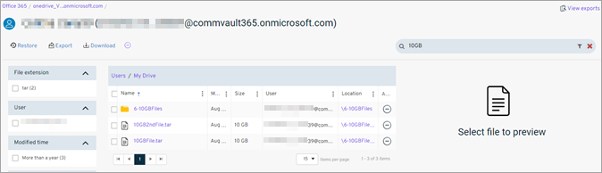 OneDrive for Business Self-Service Search Files
