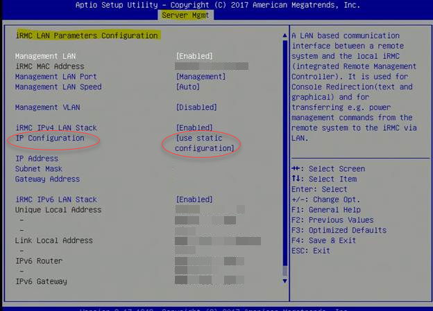 Setting up the Integrated Remote Management Console (iRMC) (3)